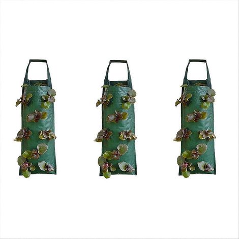 Lot de 3 Breathable suspendu jardinière sac de culture (1/5)