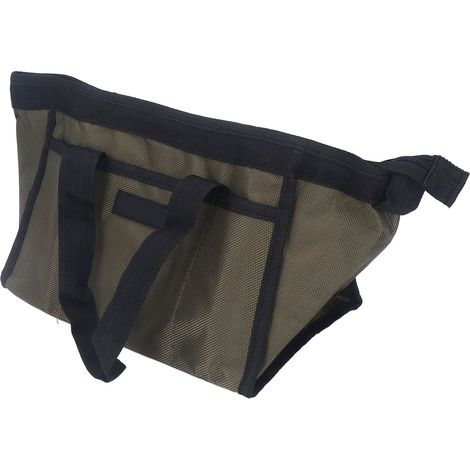 Sac de rangement pour outils vert, grande capacité, en tissu Oxford, portable, à large ouverture, 16 pouces (38 x 22 x 25 cm) (1/5)