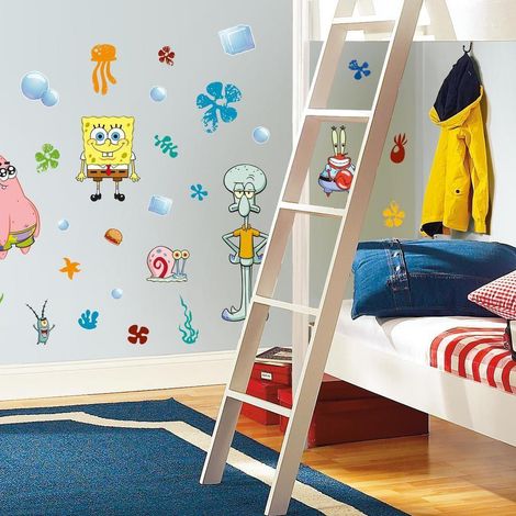Stickers repositionnables Bob l'Eponge et ses amis (1/4)