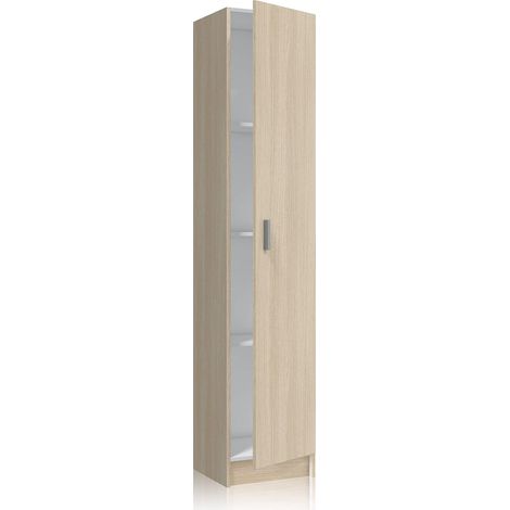 13Casa - Kawai A12 - Armadio multiuso. Dim: 37x37x180 h cm. Col: Rovere. Mat: Melamina. (1/5)