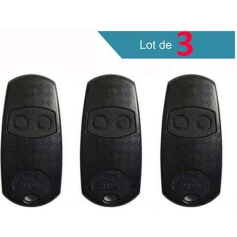 Telecommande d'origine Came TOP432EV 3 pieces. Frequence de code fixe 433.92 MHz