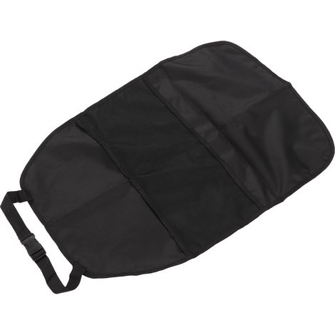 Housse de protection noire pour siège arrière, tapis anti-coups de pied, organisateur de siège arrière de voiture, accessoires intérieurs universels (1/5)