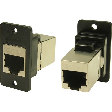Cliff FM SLIM FT CAT6A SHLD 3.2 FORO CP30625SX1 Adattatore incasso Nero 1 pz.