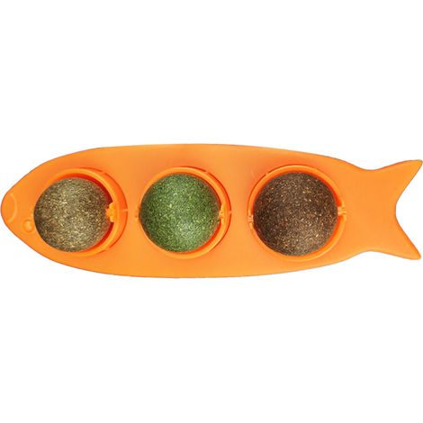 1 unité à l'herbe à chat, naturelle et comestible, pour hygiène bucco-dentaire, avec couvercle transparent et 3 saveurs (1/5)
