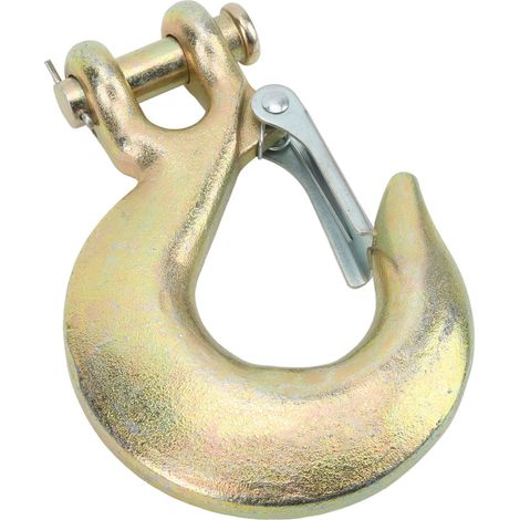 Crochet coulissant en acier allié épais trempé à haute température, capacité de 6124 kg (13 500 lb), robuste, pour le transport portuaire, 15,9 mm (5/8 po). (1/5)