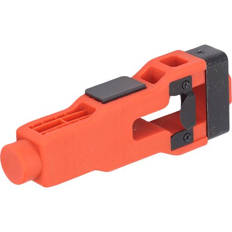 Outil à mortaiser pour loquet de porte - Enlève la matière nécessaire à l'installation du loquet pour porte d'une épaisseur de 1 3/4 po ou 1 3/8 po (orange) (1/5)