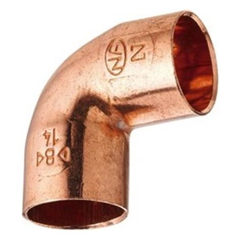 Coude cuivre 90° Mâle-Femelle 92CU / 5092 - Diamètre 28 mm