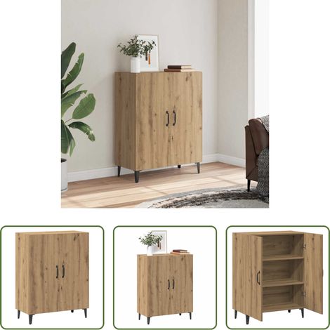 Holzwerkstoff - Sideboard Artisan-Eiche 70x34x90 cm Holzwerkstoff (1/5)