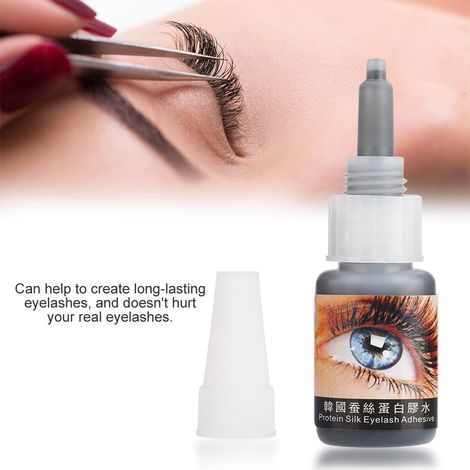 Lot de 2 Faux Cils en Protéine de Soie, Extension Cils Noir, Colle Douce pour Pose Précise, Adhésif Hypoallergénique pour Regard Intense (1/5)