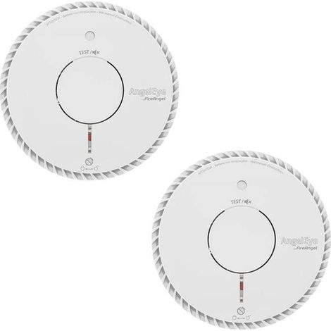 Angeleye detector de humo blanco pack de 2