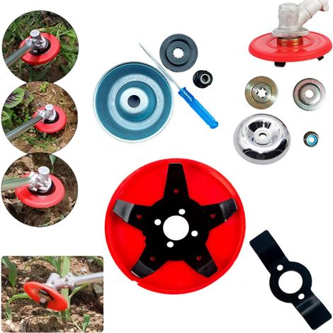 Rnemitery – Disques de débroussailleuse 10 pièces – Acier et alliage haute qualité – Lame étoile pour coupe efficace – Compatible avec débroussailleuses