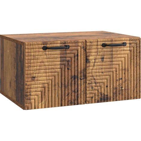 Mueble para TV de pared Madera envejecida 59,5 x 41 x 30 cm