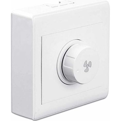 86 Type Réglage du Ventilateur de Plafond Régulateur de Vitesse en continu Interrupteur Mural 220V 10A pour gradateur 15-300W- (1/5)
