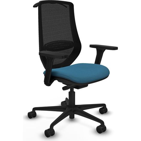 Sedia da Ufficio Piqueras y Crespo D036N0H Nero Verde petrolio (1/5)