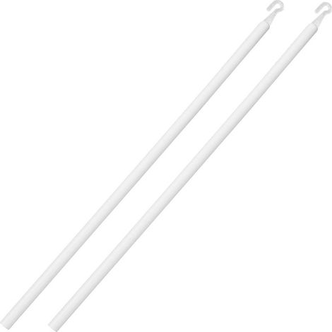 60 cm lange Verbindungsstange für Jalousien, drehbare Gardinenstange aus PP-Material, Befestigungshaken für Gardinenstangen (1/5)