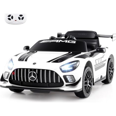 Elektroauto für Kinder mit Fernbedienung - Mercedes-AMG GT3, 12 V, Weiß