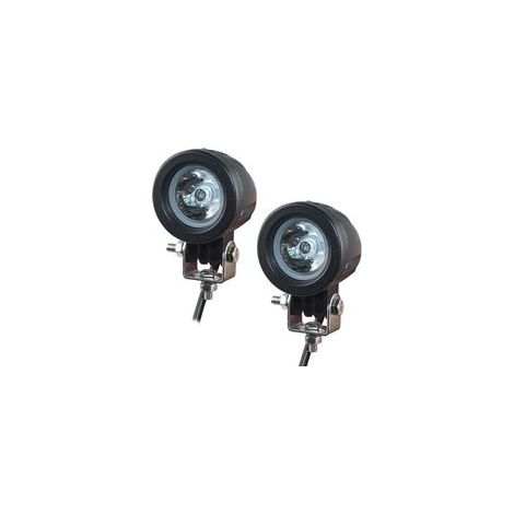 Faro a LED per moto, ERICKSEN-TECH Luci da lavoro a LED da 2 pollici 10W, Luce da lavoro a LED, Luci ausiliarie per moto, 3600LM 6500K 12V IP68 per ATV, LED per moto (2 pezzi) (1/4)