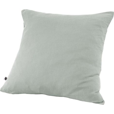 Taie d'oreiller en double gaze de coton – 60 x 60 cm – Gaïa Eucalyptus