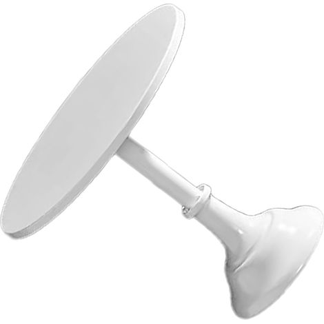 Présentoir à gâteaux rond en métal blanc, style européen, antidérapant, idéal pour mariages, fêtes et anniversaires. Grand format. (1/5)