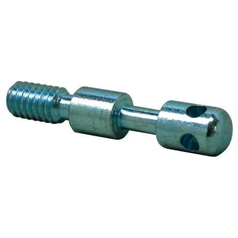 Rückstellschrauben-Set mit 2 Wirbelschrauben D.9.5mm und 2 Muttern +Bügel.