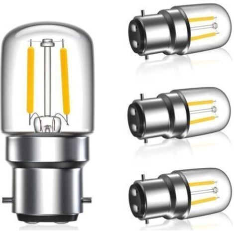 1-W-LED-Lampe, B22, warmweiß (2700 K) – T28 Mini-LED-Filamentlampen – 100 lm, Bajonettfassung