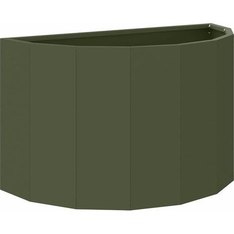 Maison Exclusive - Pflanzkübel Olive Grün 60 x 30 x 35 cm Stahl