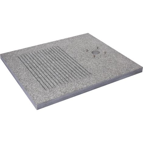 Base Rettangolare per Doccia da Esterno 70x80x4 cm in Granito Belfer 42/BSD