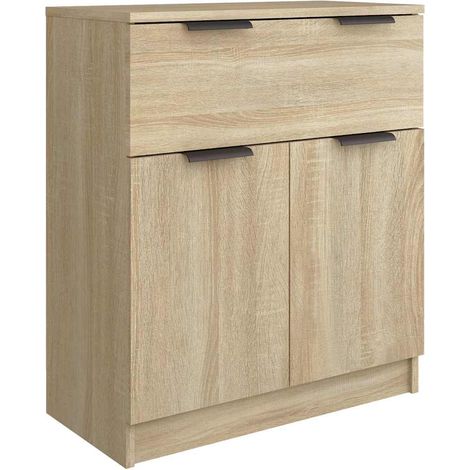 Maison Exclusive - Aparador de madera contrachapada color roble S (1/5)