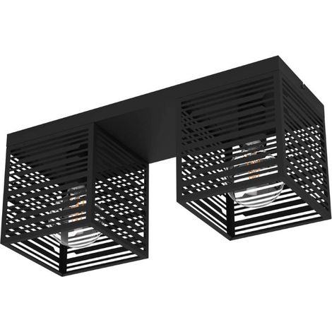 Plafonnier Pieditas E27 2x40w L: 51,5 cm B: 18 cm H: 20,5 cm Dimmable (1/3)