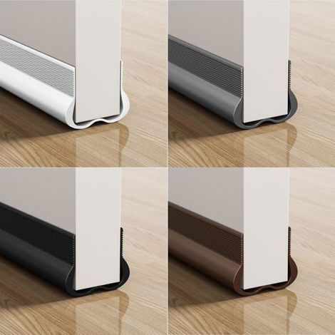 Joint de porte - - PVC - Insonorisation - Coupe-vent - 93 cm (1/4)