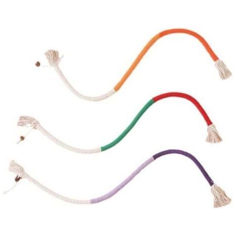 Lot de 3 jouets à remplir d'herbe à chat naturelle pour le nettoyage des dents des chatons, sans danger pour l'hygiène dentaire, adaptés aux chatons d'intérieur, 70 cm