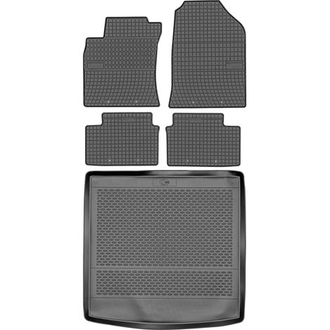 Hyundai i30 III Kombi a partir de 2017 SET - Alfombrillas de goma para coche + alfombrilla para maletero
