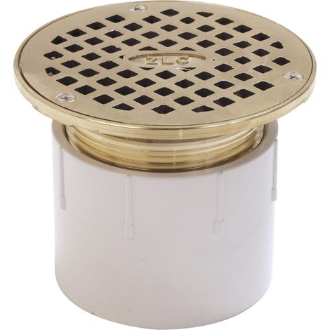 Siphon de sol réglable, corps en PCV, connexion soudée au solvant de 7,6 cm
