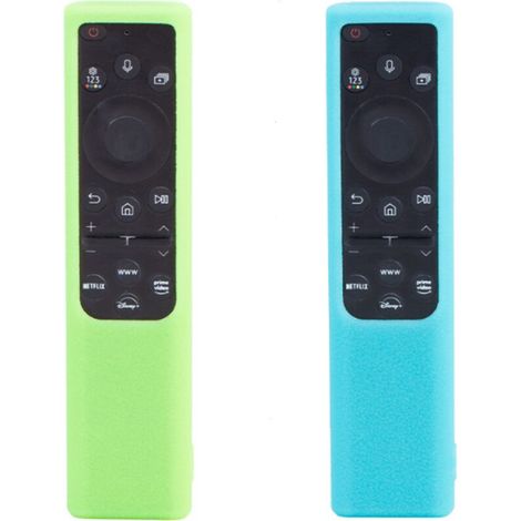 Lntyq 2 pièces Protege telecommande Protection telecommande Coque pour Télécommande pourSamsung Smart TV Cellule Solaire Télécommande Antichoc Silicone Housse de Protection (1/5)