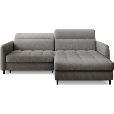Sofá de esquina colección GOUMSI color Gris jaspeado (1/5)