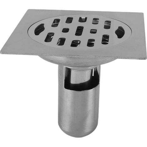 Siphon de Sol Soavoa Acier Inoxydable 304 Anti Odeur et Insectes pour Salle de Bain et Lave Linge Compatible Tuyau 50mm 75mm Lot de 1 (1/4)