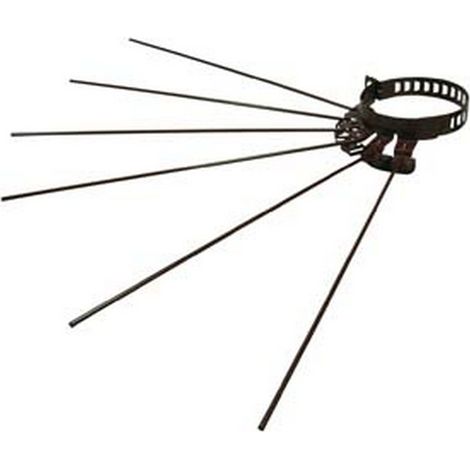 6PZ STENDIBIANCHERIA RAGGERA 6 RAGGI STUFE SMALTATO MARRONE  cm8/15