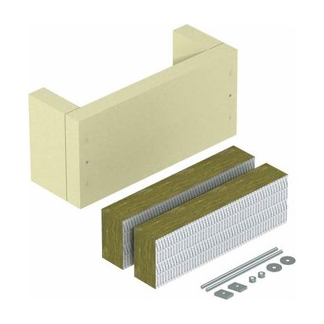 OBO Bettermann Scarico della trazione per posa verticale dei cavi 440x160x140 Calciosilicato bianco crema RAL 9001, 7215706