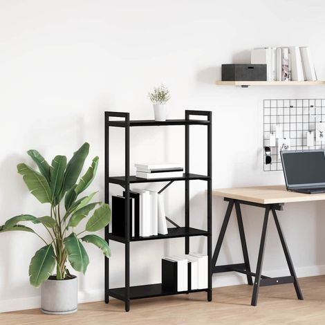 Bücherregal Schwarz Eichen-Optik 60 x 30 x 120 cm Holzwerkstoff