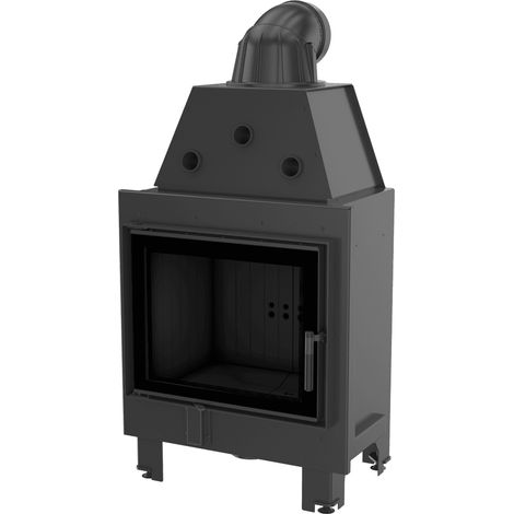 Kamineinsatz aus Stahl KRATKI MBZ 13 kW Ø 200 schwarz Verkleidung (1/5)
