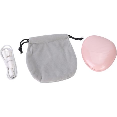 Lot de 3 miroirs de poche multifonctions 3-en-1 : chauffe-mains, batterie externe USB et miroir cosmétique (Rose) (1/5)