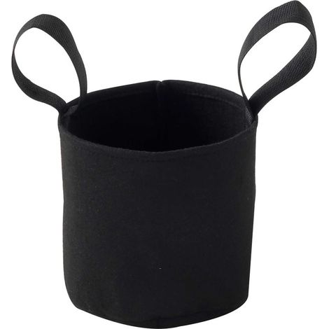 Sac de plantation feutre géotextile 15cm 2,7L Noir Cerland (1/4)