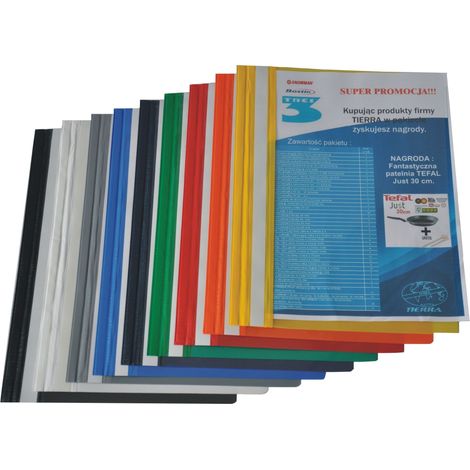 Carpeta de PVC rígido tamaño A4, 10 unidades, color verde (1/3)