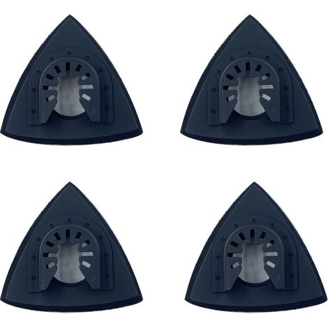 [JAMAIS UTILISÉ]Disque de ponçage triangulaire de 80 mm, accessoires de ponçage pour le travail du bois, adapté au meulage et au polissage（4 articles） (1/4)
