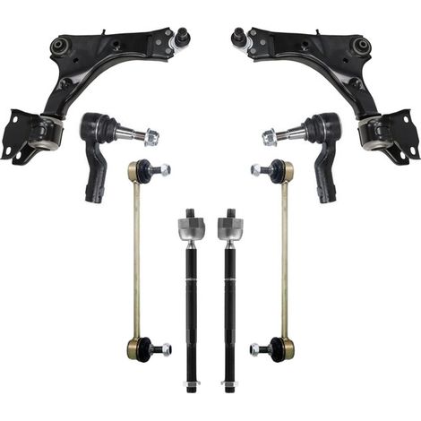 KIT BRACCIO OSCILLANTE 8 PEZZI COMPATIBILE CON JAGUAR E-PACE (X540) 2.0 D150 09.2017 - / Kit Sospensione Completo OE/OEM / Bracci Oscillanti + Testine Sterzo / Sostituzione Diretta OEM