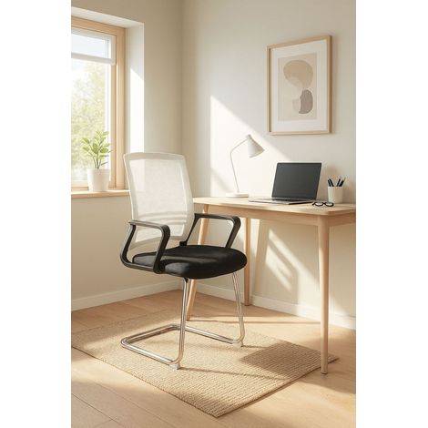 Sillas de escritorio - Silla Confidente Kole - Blanco (1/5)
