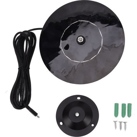 Solar Panel 10W 5V Efficient Conversion Waterproof Round Shape for Outdoor Security Camera LED Light