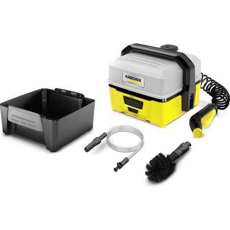 Mobiler Outdoor Reiniger KÄRCHER OC 3 + Adventure: Kompakter Druckreiniger mit Lithium-Ionen-Akku & Wassertank – Ideal für mobile Reinigung von Outdoor-Equipment (1/5)