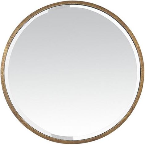 Miroir biseauté rond métal 60x60cm (1/2)
