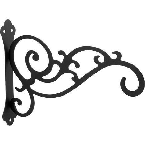 Support mural robuste pour panier à fleurs et extérieur (1/5)